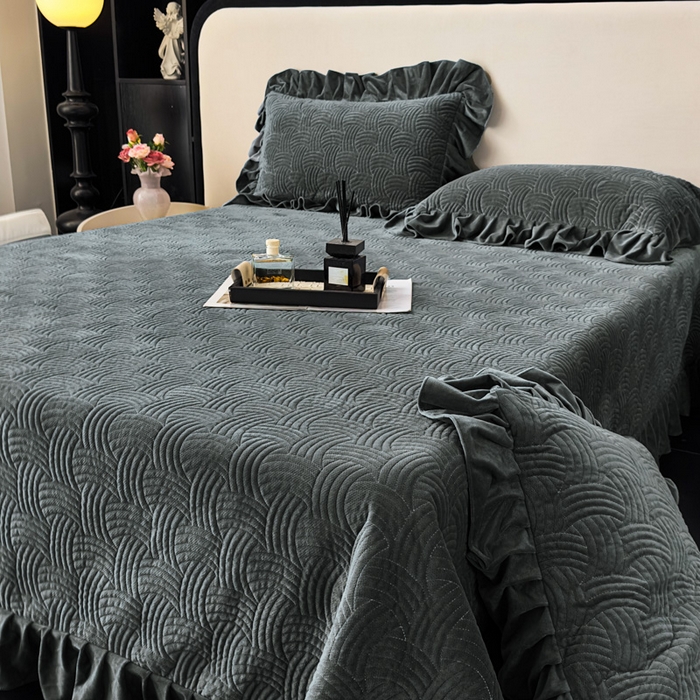 91家纺网 家纺一手货源 找家纺 爱彼家纺 2025冬季新款水晶宝宝绒单床盖床盖单件家用保暖床盖毛毯 宝宝绒床盖-深灰