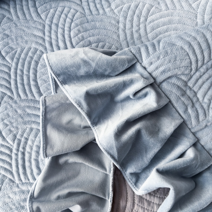 91家纺网 家纺一手货源 找家纺 爱彼家纺 2025冬季新款水晶宝宝绒单床盖床盖单件家用保暖床盖毛毯 宝宝绒床盖-浅兰