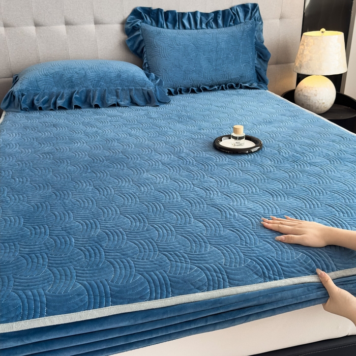 91家纺网 家纺一手货源 找家纺 （总）爱彼家纺 2025冬季新款水晶宝宝绒床笠单品床笠床笠单件床笠三件套