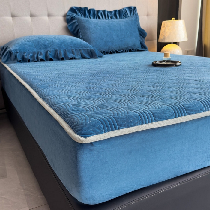 91家纺网 家纺一手货源 找家纺 （总）爱彼家纺 2025冬季新款水晶宝宝绒床笠单品床笠床笠单件床笠三件套