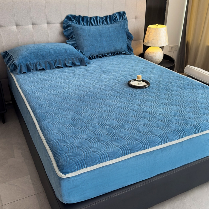 91家纺网 家纺一手货源 找家纺 （总）爱彼家纺 2025冬季新款水晶宝宝绒床笠单品床笠床笠单件床笠三件套