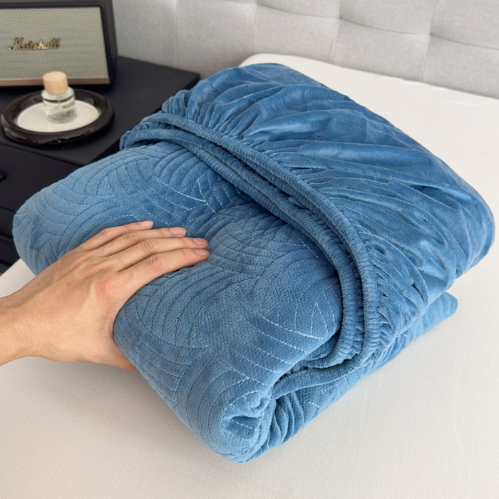 91家纺网 家纺一手货源 找家纺 爱彼家纺 2025冬季新款水晶宝宝绒床笠单品床笠床笠单件床笠三件套 宝宝绒床笠-宝兰