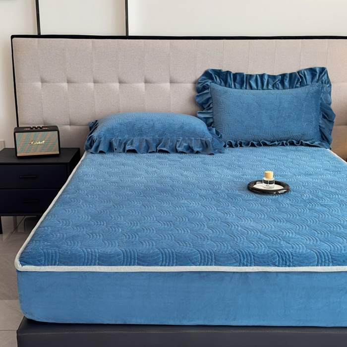 91家纺网 家纺一手货源 找家纺 爱彼家纺 2025冬季新款水晶宝宝绒床笠单品床笠床笠单件床笠三件套 宝宝绒床笠-宝兰