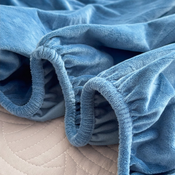 91家纺网 家纺一手货源 找家纺 爱彼家纺 2025冬季新款水晶宝宝绒床笠单品床笠床笠单件床笠三件套 宝宝绒床笠-宝兰