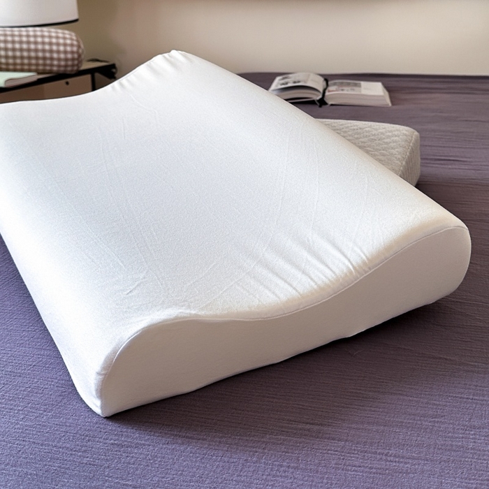 91家纺网 家纺一手货源 找家纺 伟邦枕芯 2025新款牵引反弓记忆枕头枕芯 粉色