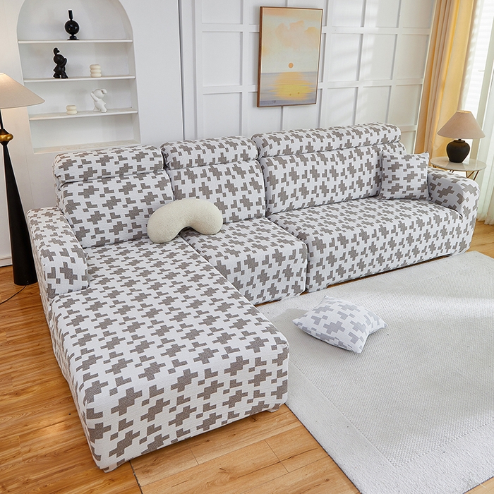 91家纺网 家纺一手货源 找家纺 （总）丝绮鹿 2025新款仿麻雪尼尔系列沙发套（素栩）-贵妃图