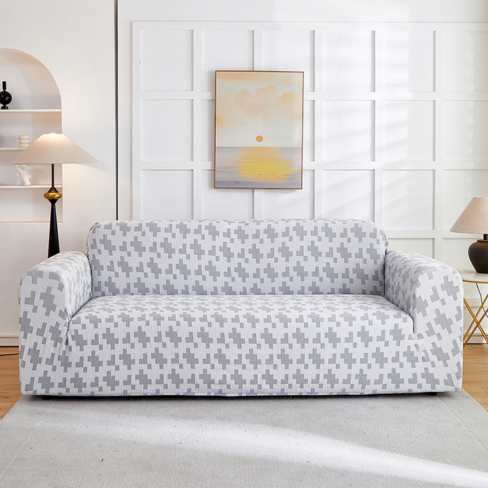 91家纺网 家纺一手货源 找家纺 （总）丝绮鹿 2025新款仿麻雪尼尔系列沙发套（素栩）-大三人