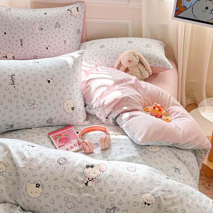 91家纺网 家纺一手货源 找家纺 （总）曼之夏 2025新款全棉纯棉印花四件套