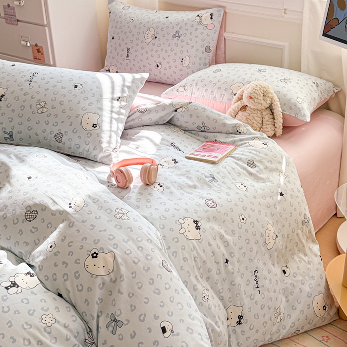 91家纺网 家纺一手货源 找家纺 （总）曼之夏 2025新款全棉纯棉印花四件套