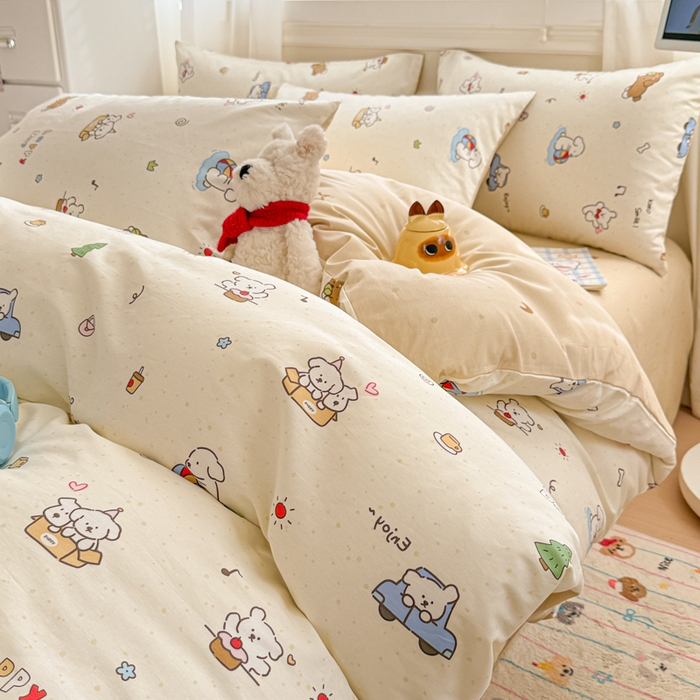 91家纺网 家纺一手货源 找家纺 （总）曼之夏 2025新款全棉纯棉印花四件套