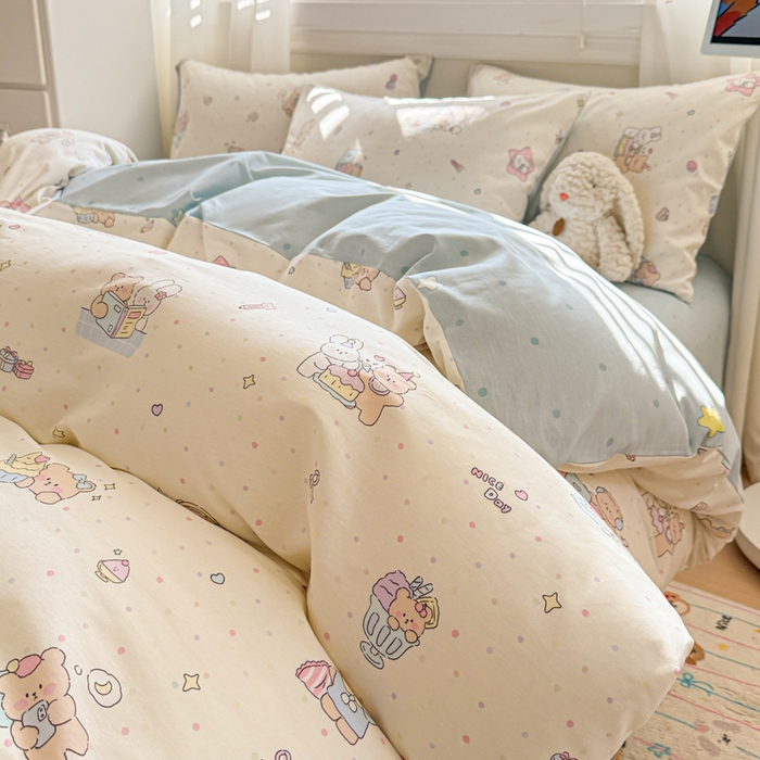 91家纺网 家纺一手货源 找家纺 （总）曼之夏 2025新款全棉纯棉印花四件套