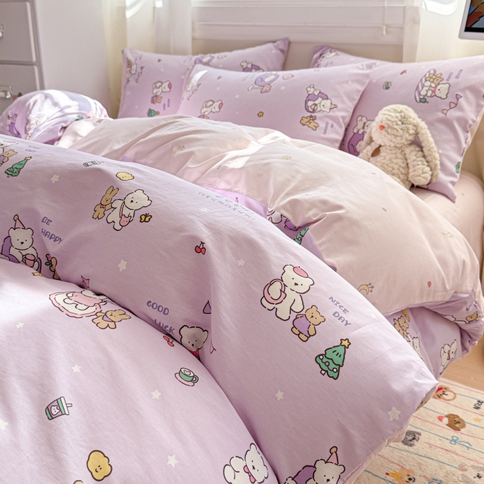 91家纺网 家纺一手货源 找家纺 （总）曼之夏 2025新款全棉纯棉印花四件套