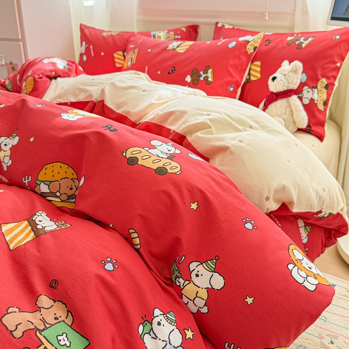 91家纺网 家纺一手货源 找家纺 （总）曼之夏 2025新款全棉纯棉印花四件套