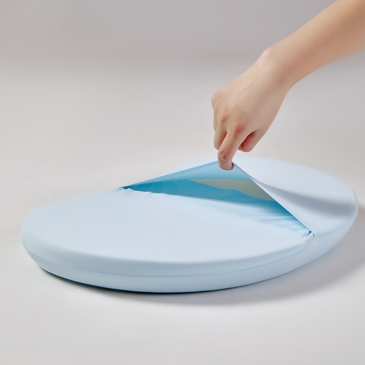 91家纺网 家纺一手货源 找家纺 蔻眠 6D升级儿童硅胶枕芯可水洗婴童护颈枕头护脊豆豆枕婴幼儿园宝宝定型枕 主图