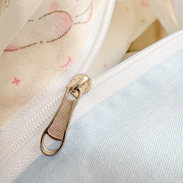 91家纺网 家纺一手货源 找家纺 曼之夏 2025新款全棉纯棉印花四件套 兔兔甜心