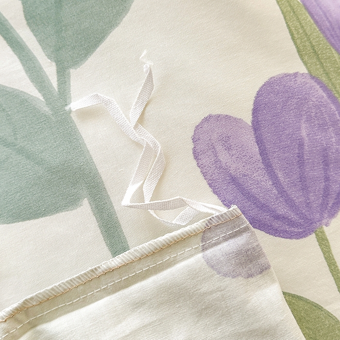 91家纺网 家纺一手货源 找家纺 宇彬家纺 2025直播新款13372全棉纯棉印花单双人被套喷气小清新简约热款学生被罩古涧茉莉