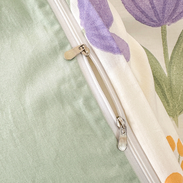 91家纺网 家纺一手货源 找家纺 宇彬家纺 2025直播新款13372全棉纯棉印花单双人被套喷气小清新简约热款学生被罩古涧茉莉