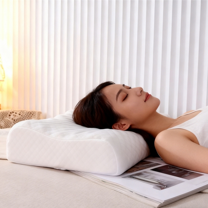 91家纺网 家纺一手货源 找家纺 （总）安力森/诚臻酒店用品 2025新款酒店民宿专用狼牙按摩护颈记忆枕