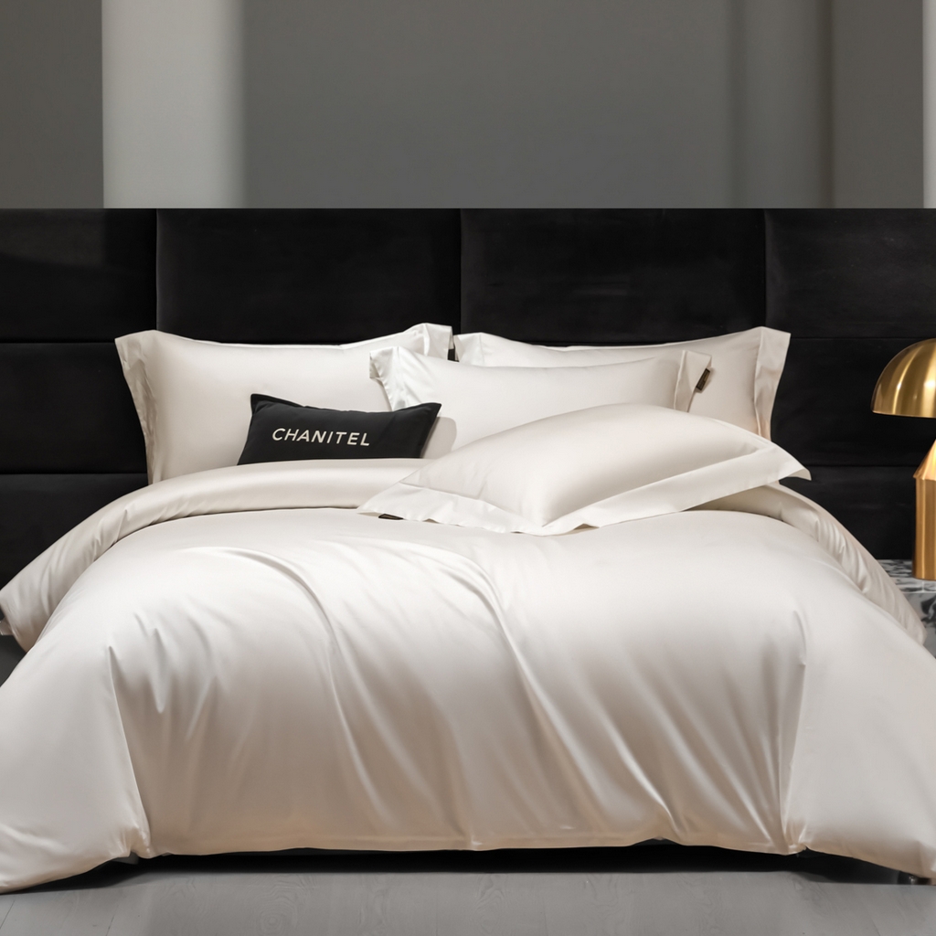 米多多 2025新款70S全工艺CR长绒棉四件套 本白