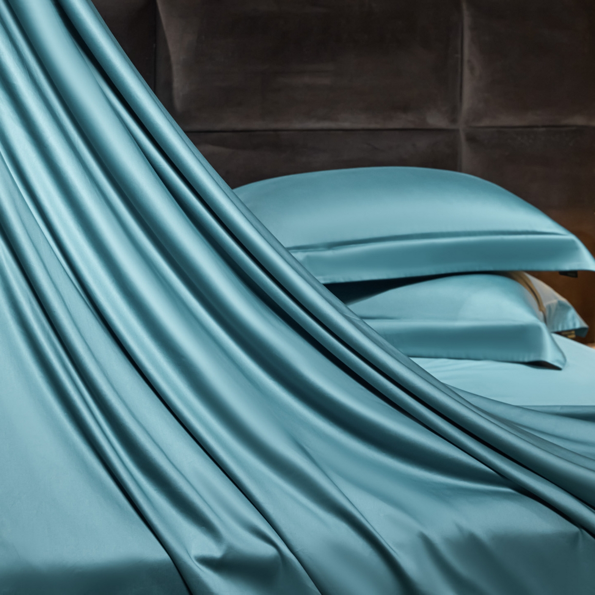 91家纺网 家纺一手货源 找家纺 米多多 2025新款70S全工艺CR长绒棉四件套 宾利蓝