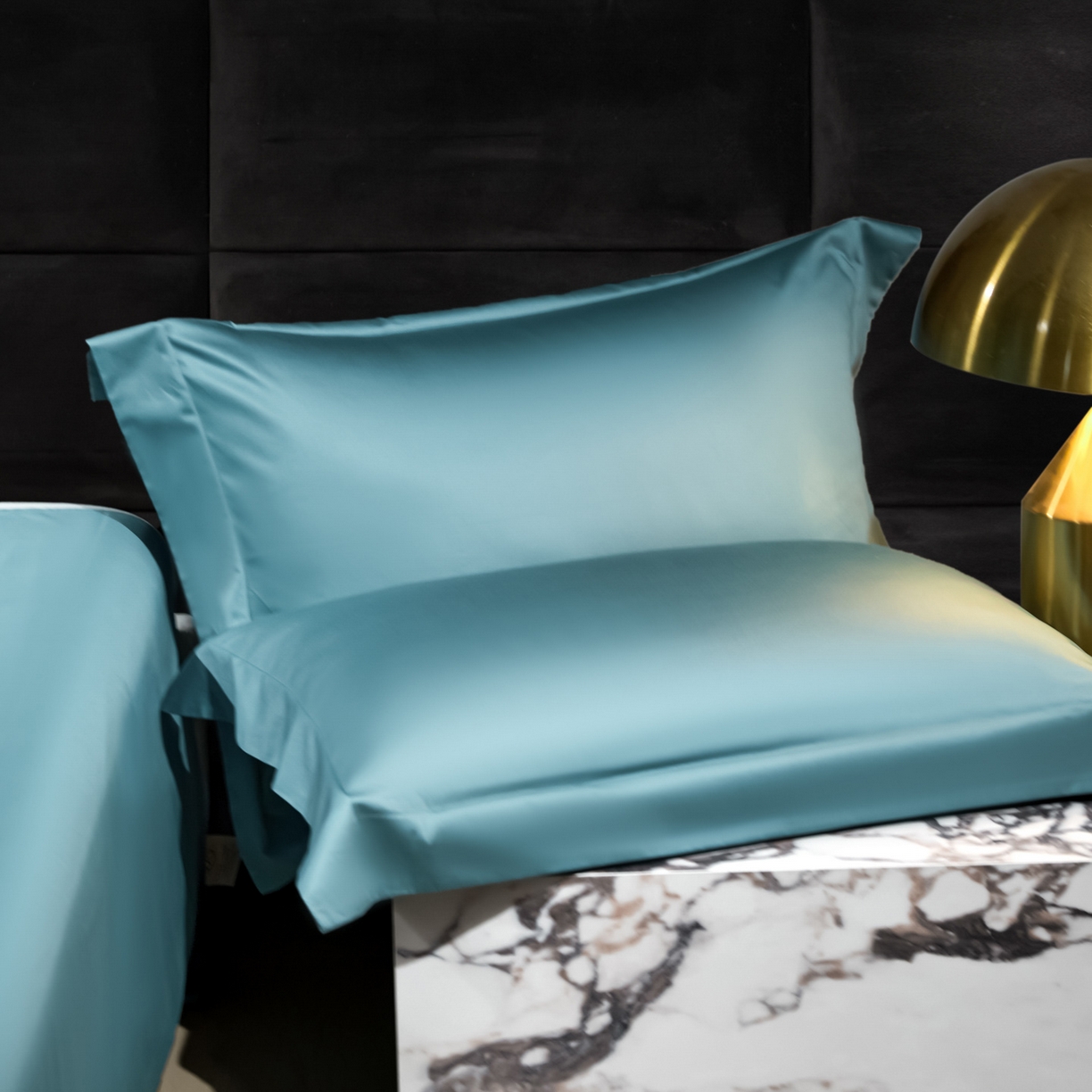 91家纺网 家纺一手货源 找家纺 米多多 2025新款70S全工艺CR长绒棉四件套 宾利蓝