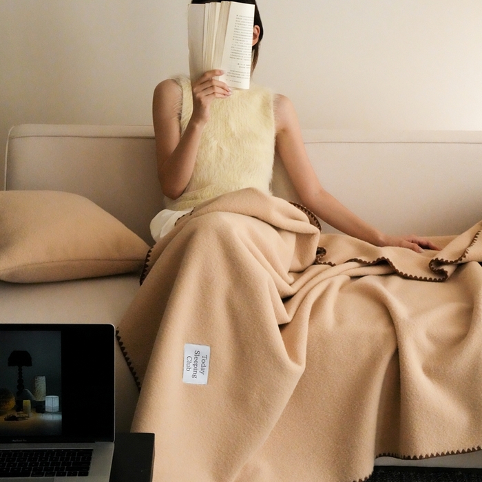 91家纺网 家纺一手货源 找家纺 （总）三味舒屋 2025新款Today Sleeping仿生羊毛绒复合毛毯盖毯（全平台控价券后不低于98/168/188）