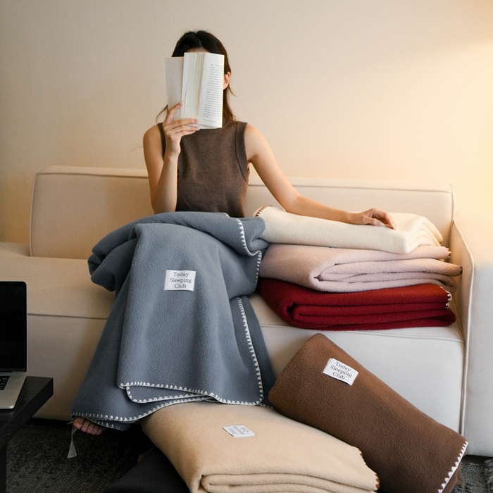 91家纺网 家纺一手货源 找家纺 三味舒屋 2025新款Today Sleeping仿生羊毛绒复合毛毯盖毯（全平台控价券后不低于98/168/188） 组合图仅供展示不可下单