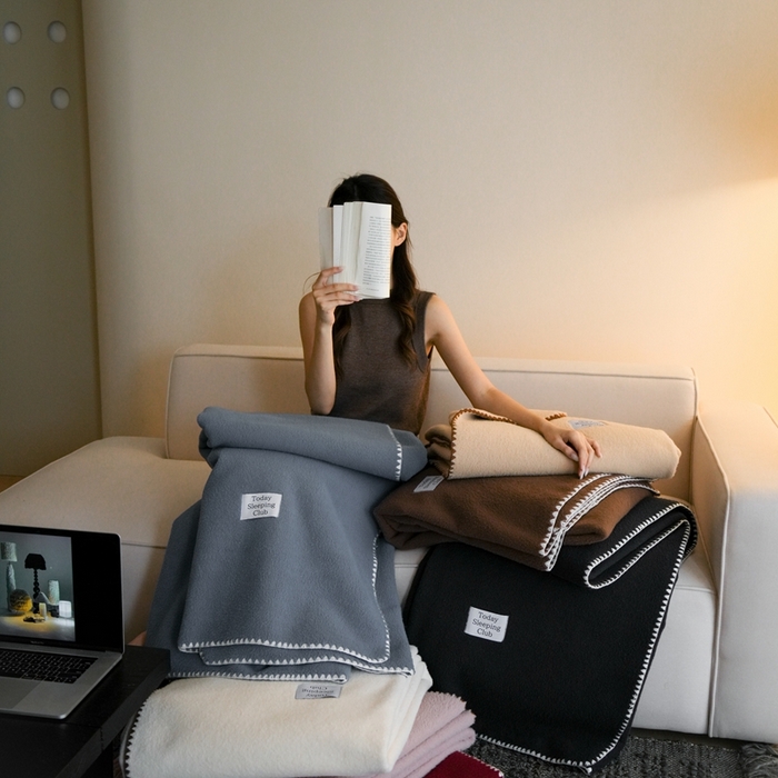 91家纺网 家纺一手货源 找家纺 （总）三味舒屋 2025新款Today Sleeping仿生羊毛绒复合毛毯盖毯（全平台控价券后不低于98/168/188）