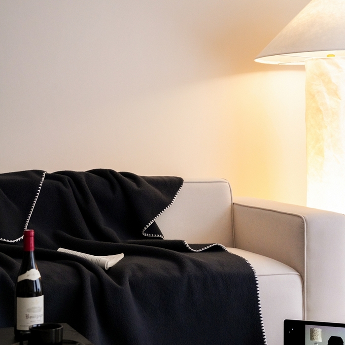 91家纺网 家纺一手货源 找家纺 三味舒屋 2025新款Today Sleeping仿生羊毛绒复合毛毯盖毯（全平台控价券后不低于98/168/188） 黑森林