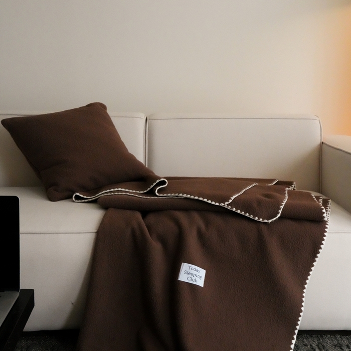 91家纺网 家纺一手货源 找家纺 三味舒屋 2025新款Today Sleeping仿生羊毛绒复合毛毯盖毯（全平台控价券后不低于98/168/188） 栗子棕