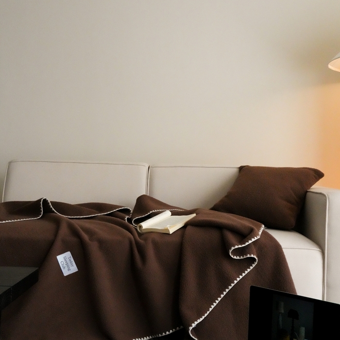 91家纺网 家纺一手货源 找家纺 三味舒屋 2025新款Today Sleeping仿生羊毛绒复合毛毯盖毯（全平台控价券后不低于98/168/188） 栗子棕