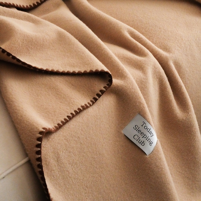 91家纺网 家纺一手货源 找家纺 三味舒屋 2025新款Today Sleeping仿生羊毛绒复合毛毯盖毯（全平台控价券后不低于98/168/188） 原绒杏