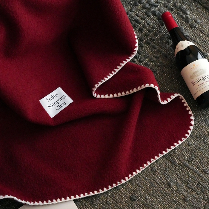 91家纺网 家纺一手货源 找家纺 三味舒屋 2025新款Today Sleeping仿生羊毛绒复合毛毯盖毯（全平台控价券后不低于98/168/188） 璀璨洋红