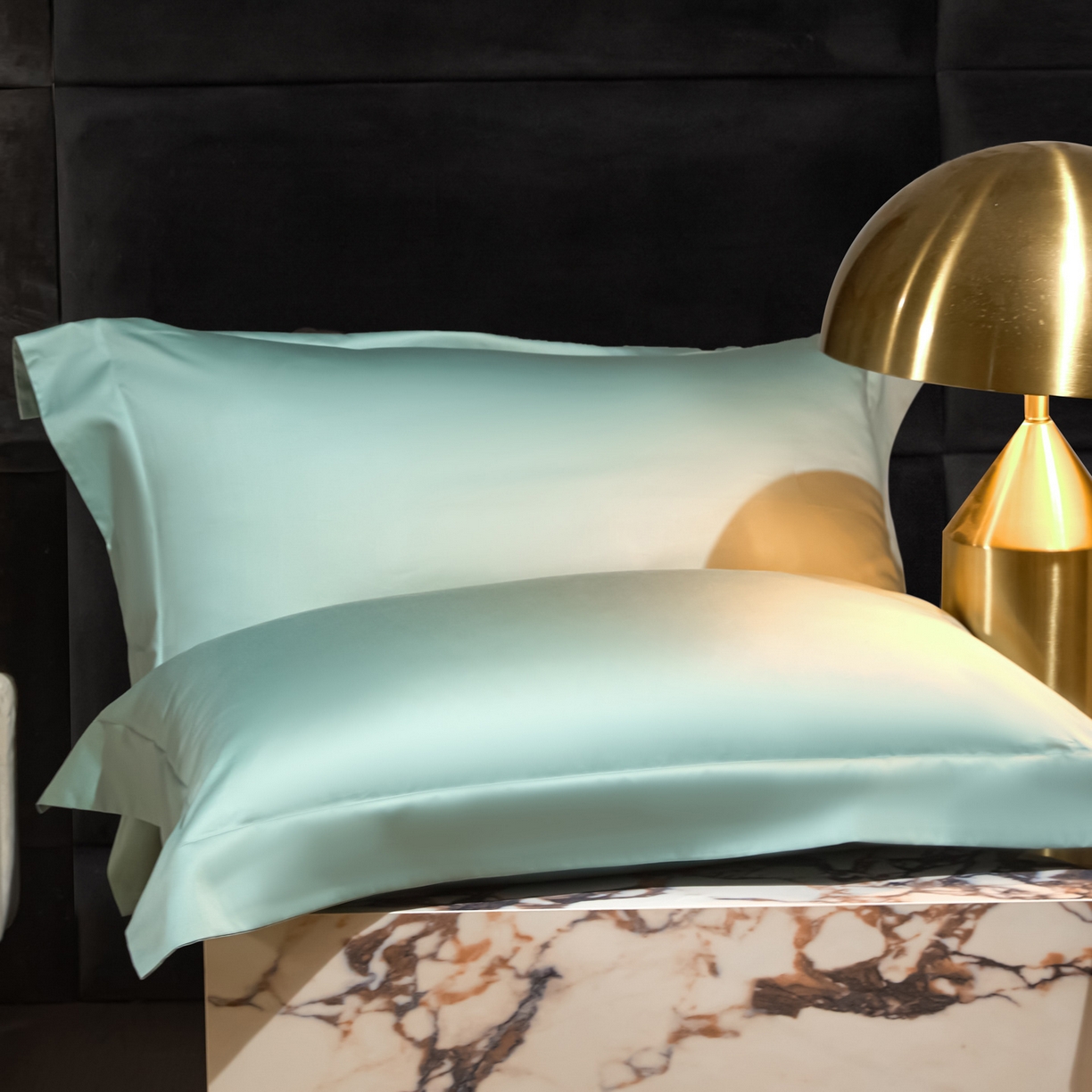 91家纺网 家纺一手货源 找家纺 米多多 2025新款70S全工艺CR长绒棉四件套 梵星蓝