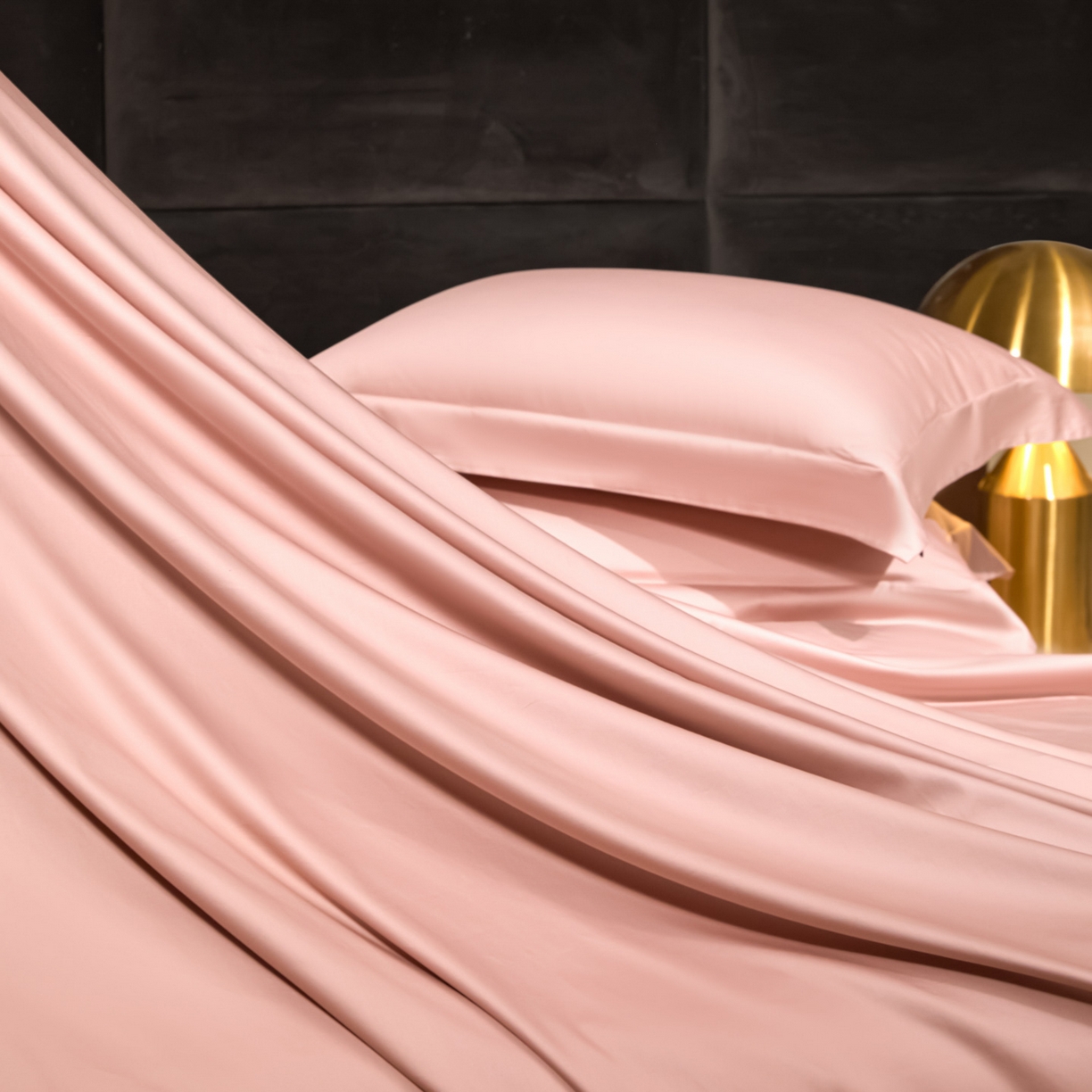 91家纺网 家纺一手货源 找家纺 米多多 2025新款70S全工艺CR长绒棉四件套 粉豆沙