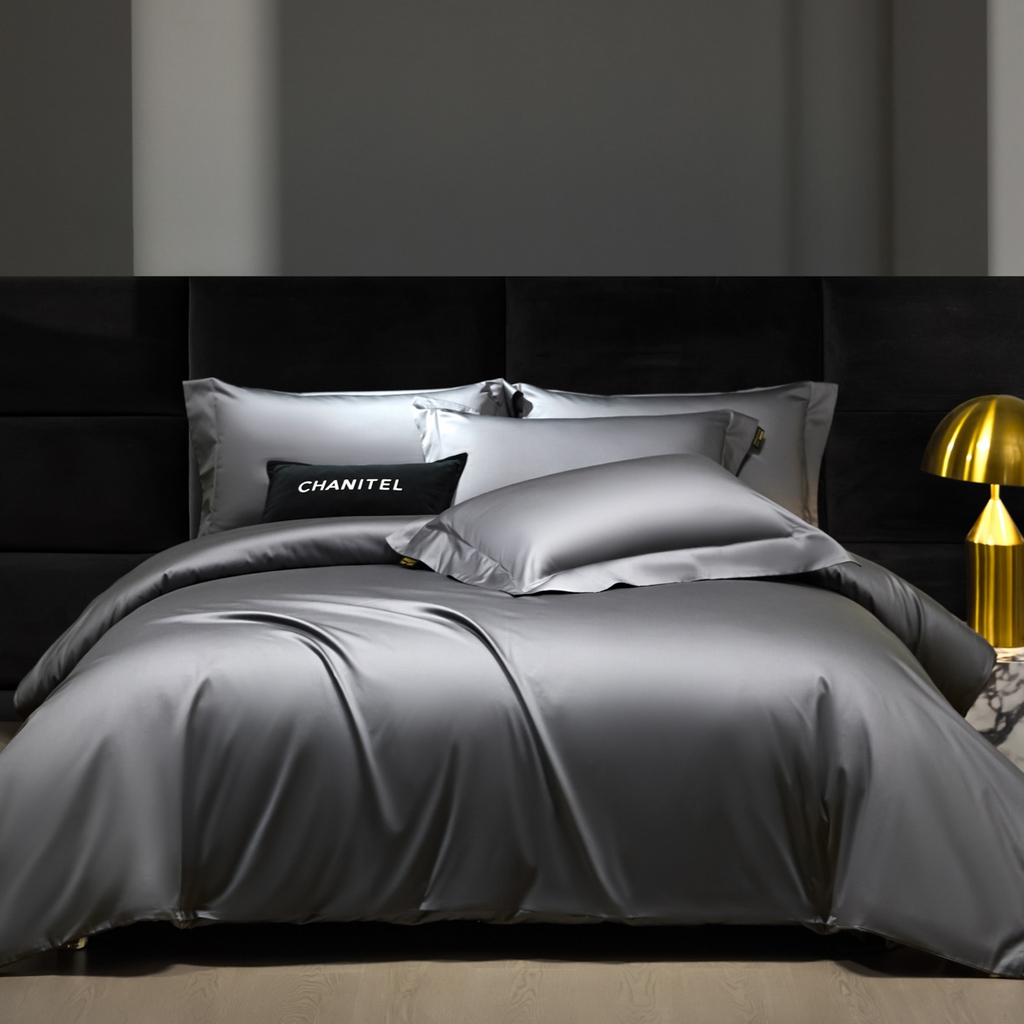 米多多 2025新款70S全工艺CR长绒棉四件套 高级灰