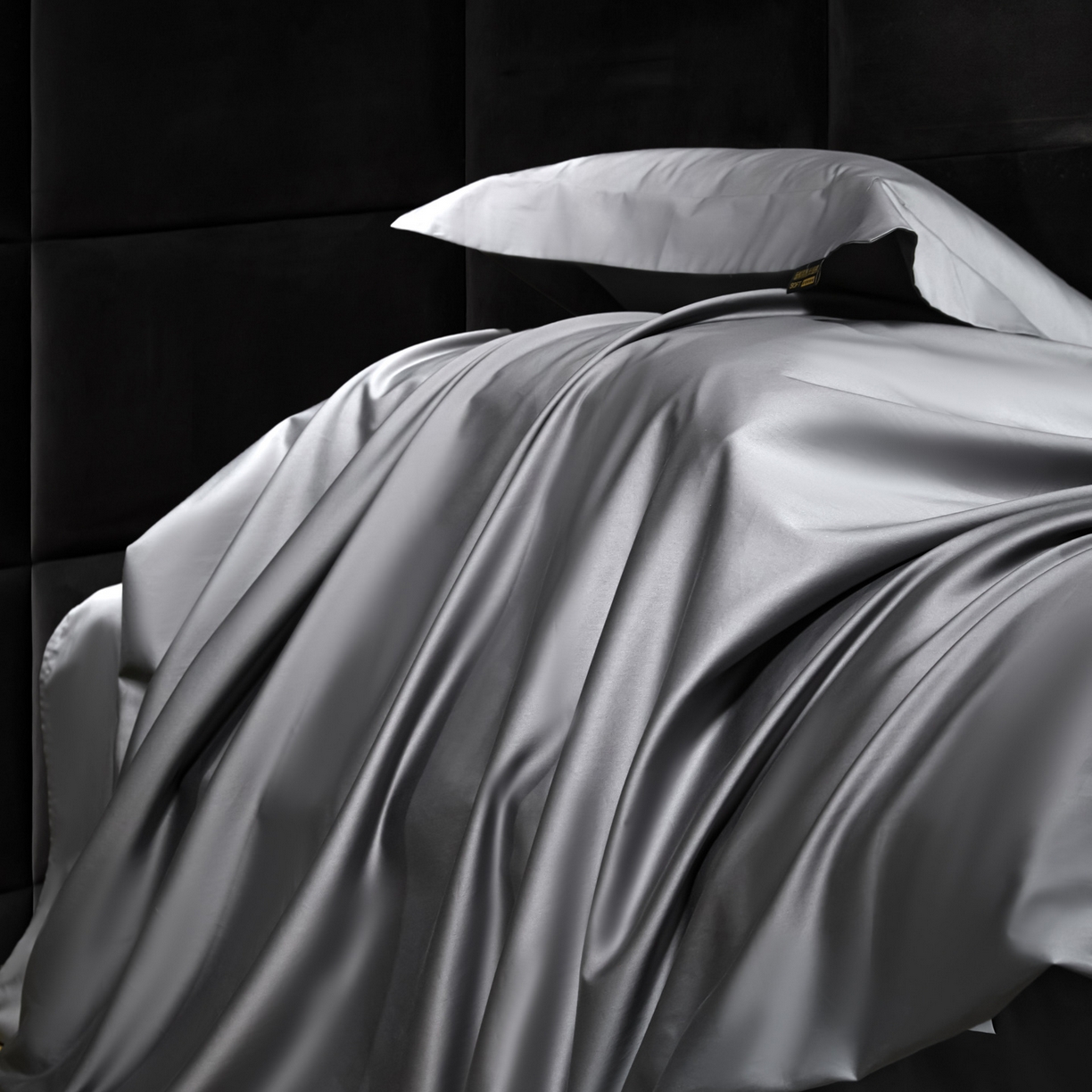 91家纺网 家纺一手货源 找家纺 米多多 2025新款70S全工艺CR长绒棉四件套 高级灰