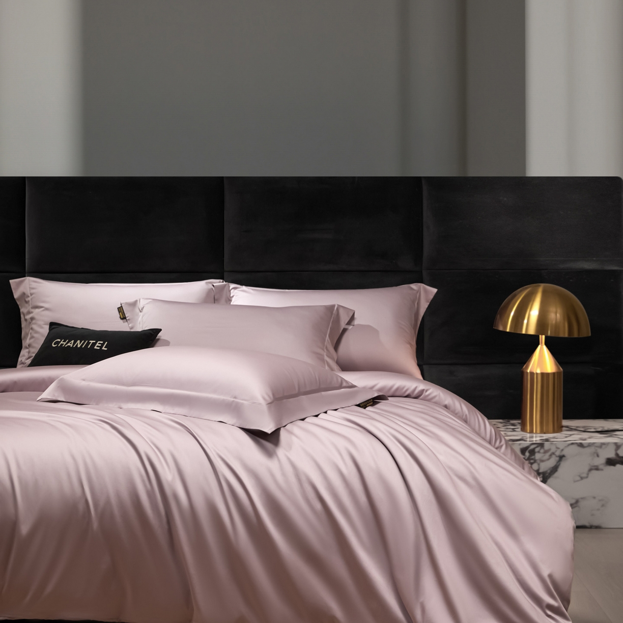 91家纺网 家纺一手货源 找家纺 米多多 2025新款70S全工艺CR长绒棉四件套 迷迭紫