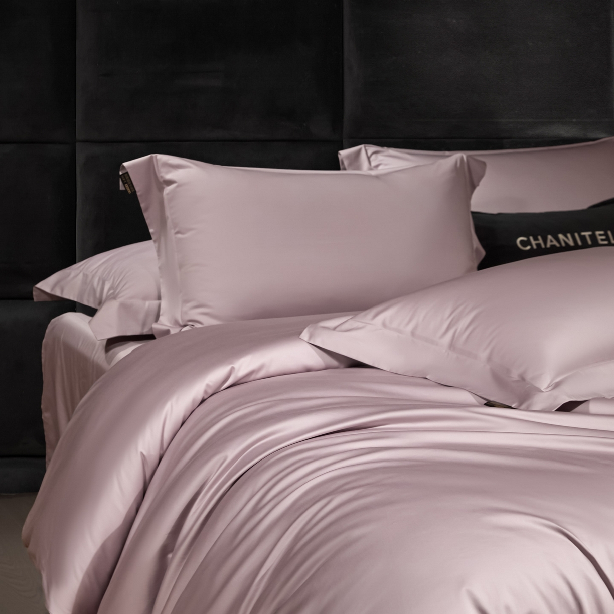 91家纺网 家纺一手货源 找家纺 米多多 2025新款70S全工艺CR长绒棉四件套 迷迭紫