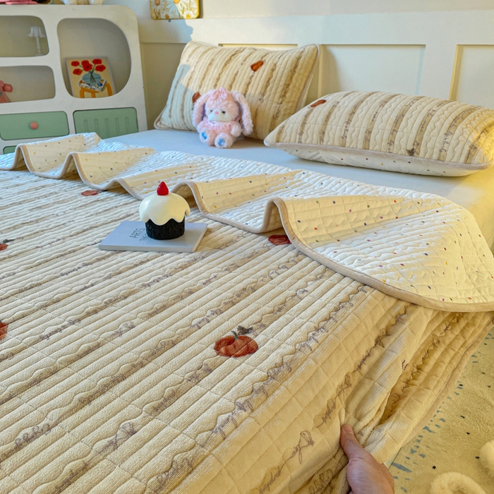 91家纺网 家纺一手货源 找家纺 （总）床盖工厂店 2025新款加厚高克重牛奶绒床盖豆豆绒单被套四件套牛奶绒四件套