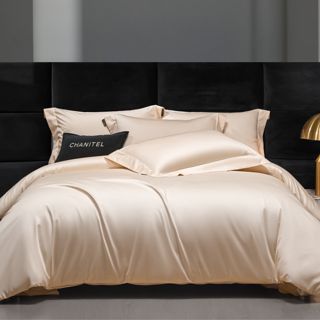 米多多 2025新款70S全工艺CR长绒棉四件套 奶酪白