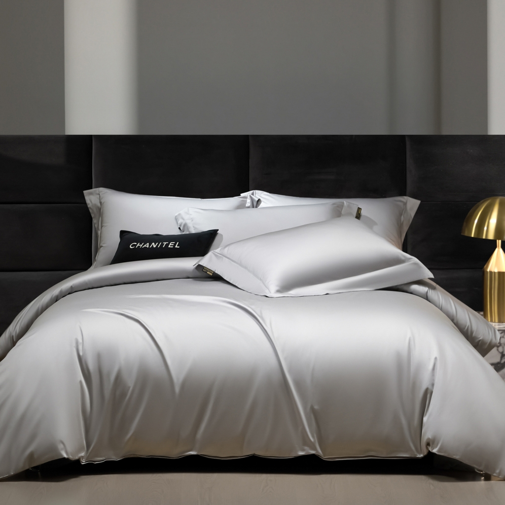 米多多 2025新款70S全工艺CR长绒棉四件套 山灰