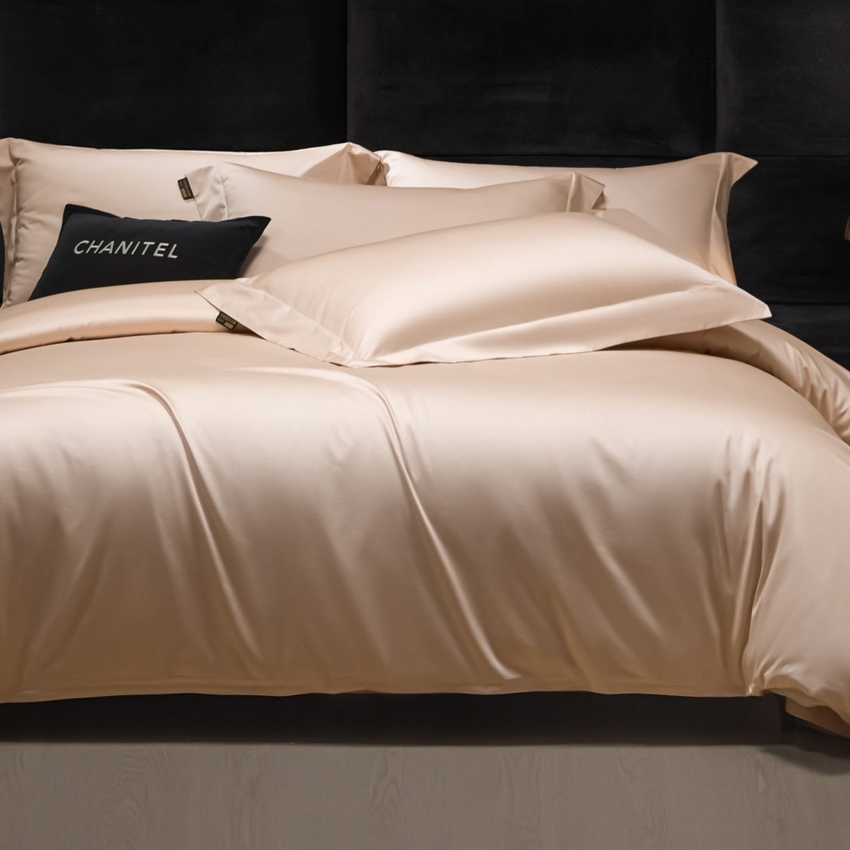 91家纺网 家纺一手货源 找家纺 米多多 2025新款70S全工艺CR长绒棉四件套 甜杏