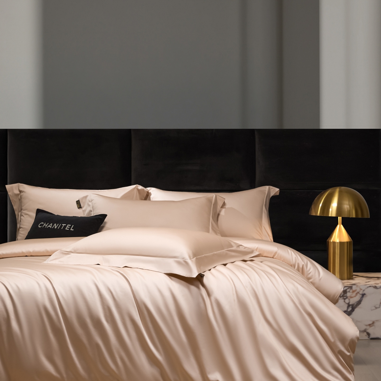 91家纺网 家纺一手货源 找家纺 米多多 2025新款70S全工艺CR长绒棉四件套 甜杏