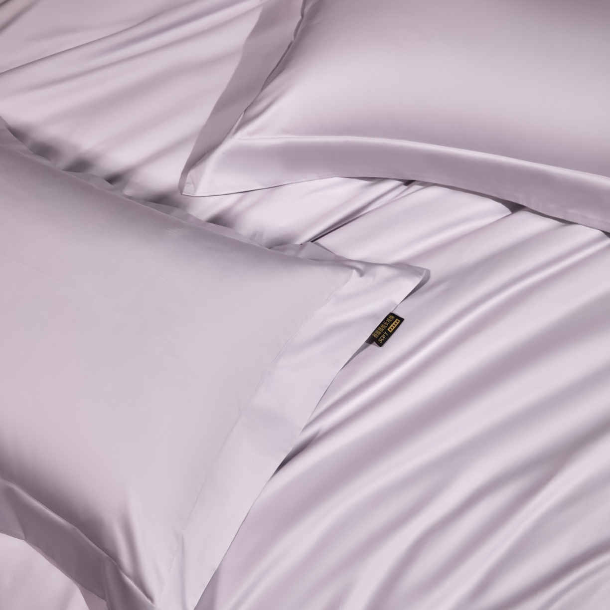 91家纺网 家纺一手货源 找家纺 米多多 2025新款70S全工艺CR长绒棉四件套 温馨紫