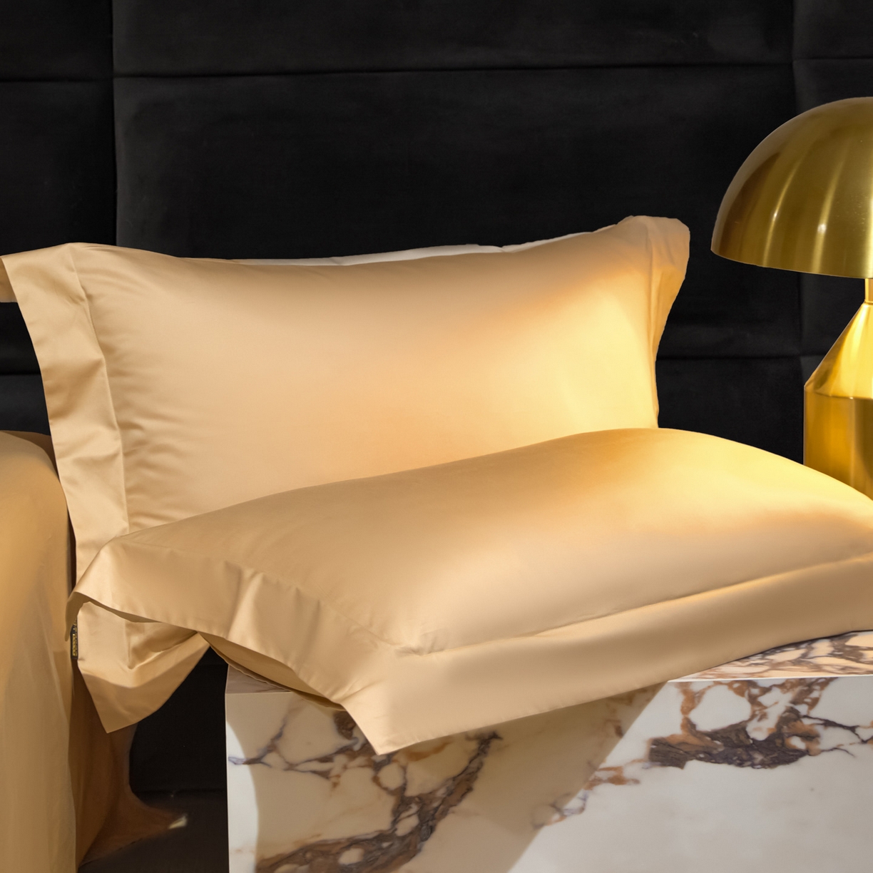 91家纺网 家纺一手货源 找家纺 米多多 2025新款70S全工艺CR长绒棉四件套 香槟金