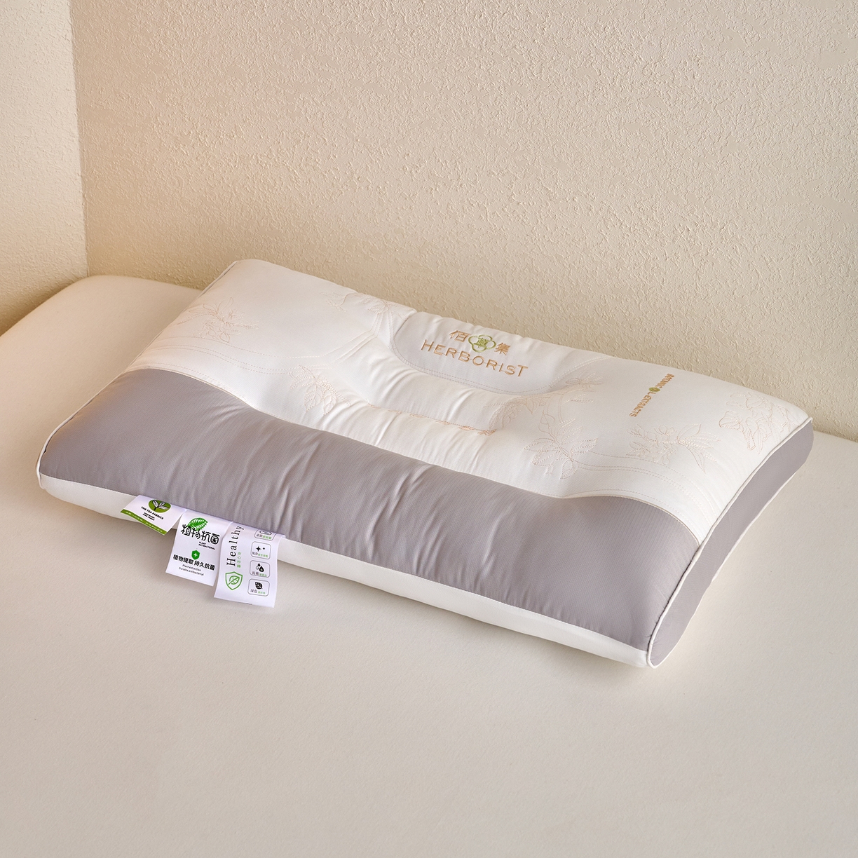 91家纺网 家纺一手货源 找家纺 （总）鼎晟纺 2025新款馥方雅韵决明子护颈枕学生枕芯成人枕头