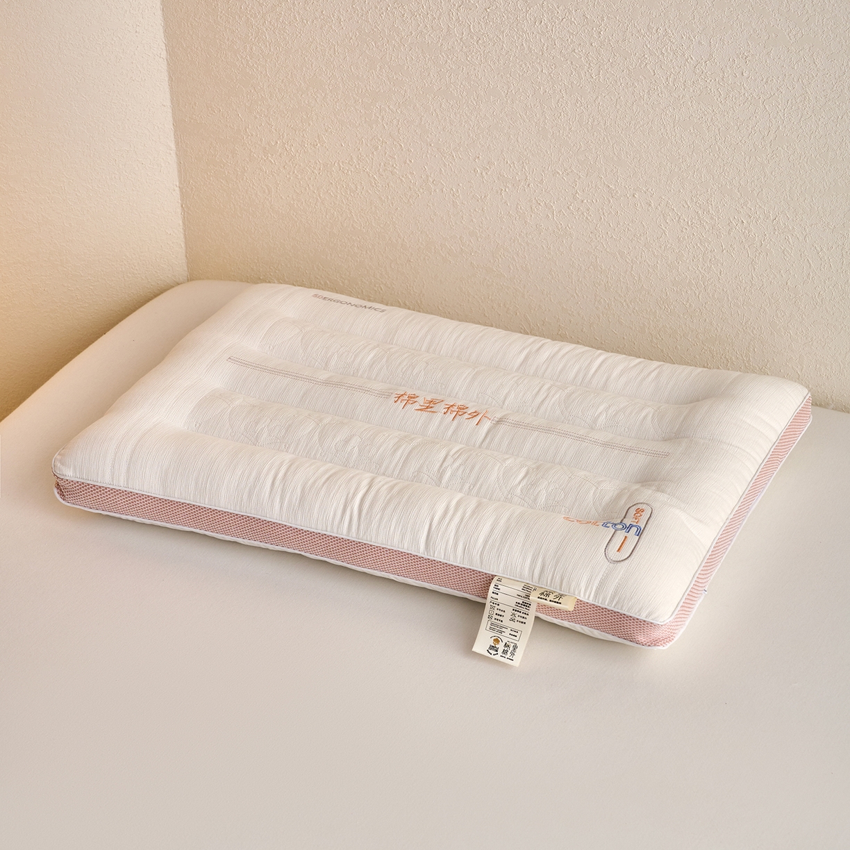 91家纺网 家纺一手货源 找家纺 （总）鼎晟纺 2025新款棉里棉外护颈枕学生枕芯成人枕头