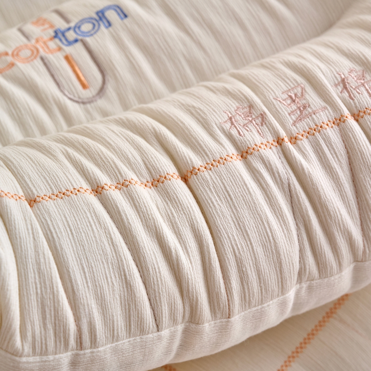 91家纺网 家纺一手货源 找家纺 鼎晟纺 2025新款棉里棉外护颈枕学生枕芯成人枕头 棉里棉外中枕一对装