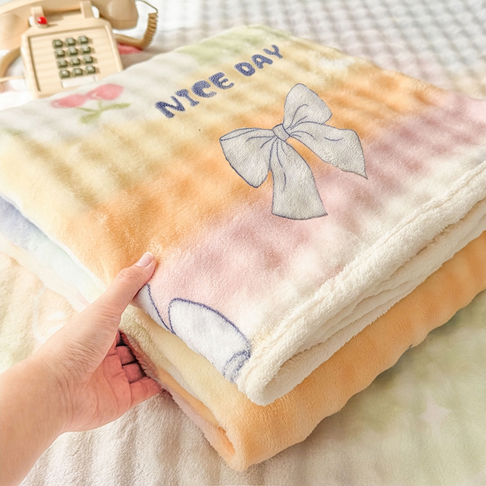 91家纺网 家纺一手货源 找家纺 丝芙妮家居（原乐视家纺） 2025新款A类牛奶泡泡绒印花单品床单 春日樱桃